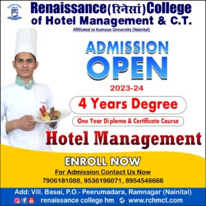 Read more about the article “Renaissance College of Hotel Management: Shaping the Future of Hospitality in Uttarakhand”